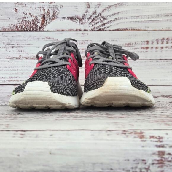 Adidas Womens Questar Flow Running Shoes Sz 8 Gray Pink Stripe Sneakers Comfort - Picture 3 of 9